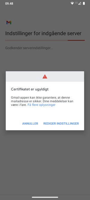 Vælg REDIGER INDSTILLINGER