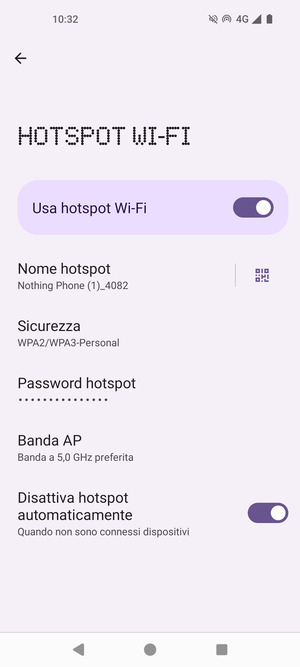 Il telefono è ora pronto per essere usato come modem