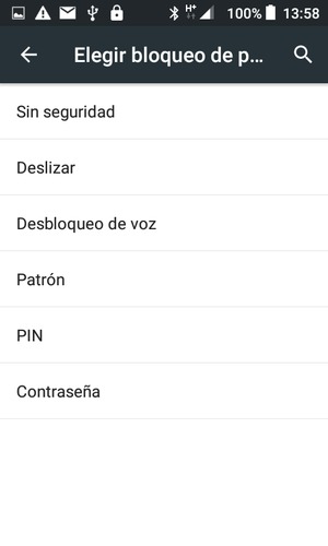 Seleccione Patrón