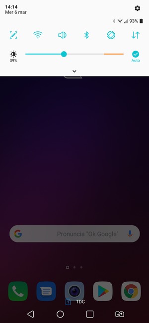 Scorri nuovamente verso il basso il menu in alto