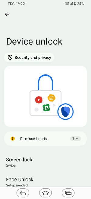 Select Screen lock