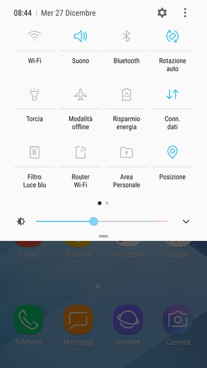 Seleziona Suono per passare alla modalità di vibrazione
