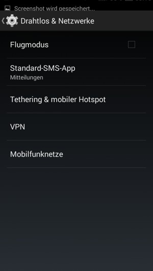 Wählen Sie Mobilfunknetze