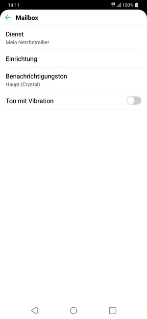 Wählen Sie Einrichtung