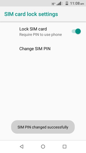 Your SIM PIN has been changed