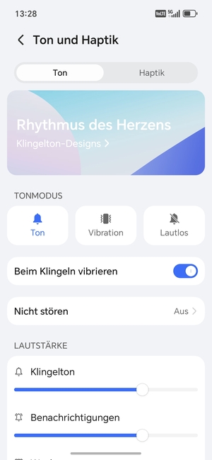 Wählen Sie die gewünschte Option