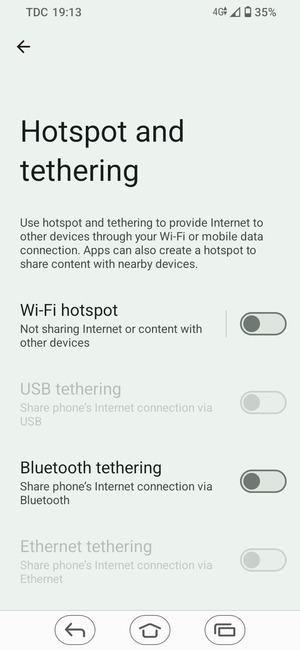 Select Wi-Fi hotspot