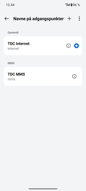 Vælg Menu-knappen