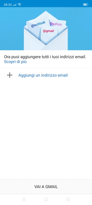 Seleziona Aggiungi un indirizzo email