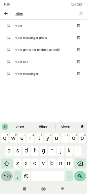 Inserisci il nome dell'app e seleziona Ricerca