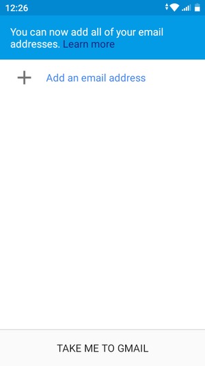 Select Add an email address