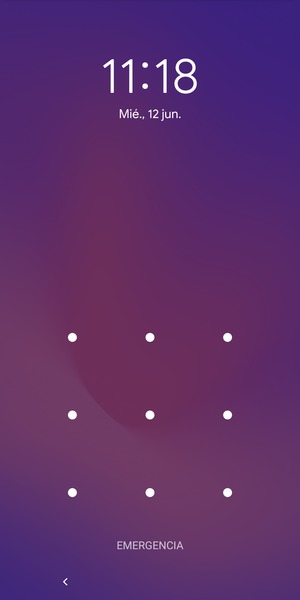 El teléfono ha sido asegurado con un bloqueo de pantalla