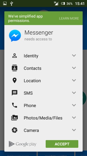 Select ACCEPT