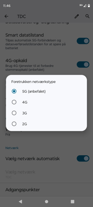 Vælg din foretrukne mulighed