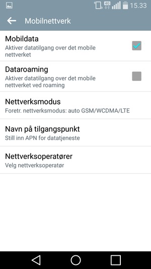 Velg Navn på tilgangspunkt