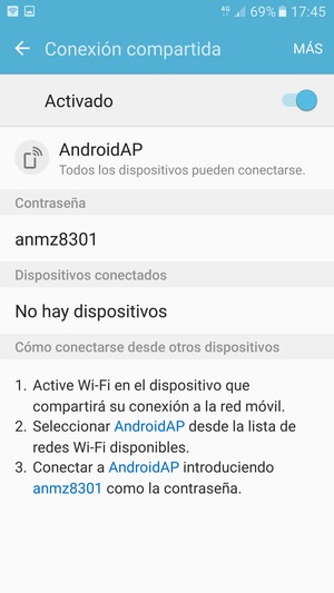 El teléfono ha sido configurado para su uso como módem