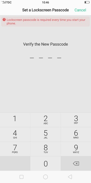 Confirm New Passcode