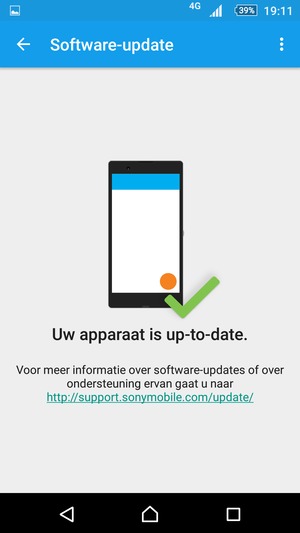 Selecteer de Menu-knop