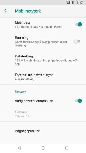Vælg Adgangspunkter