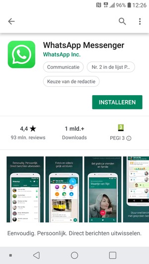 Selecteer INSTALLEREN