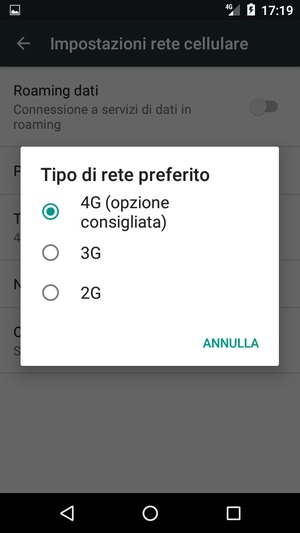 Seleziona la tua opzione preferita
