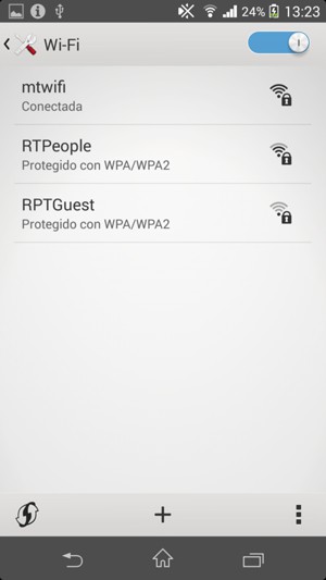Ahora está conectado a la red Wi-Fi