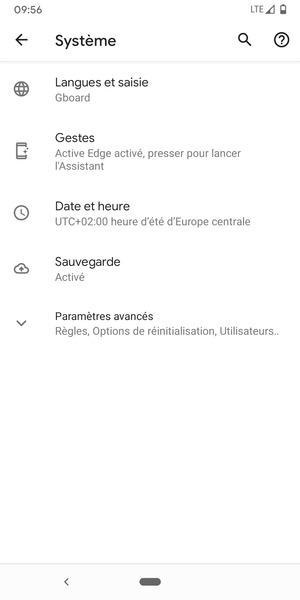 Sélectionnez Préférences avancées