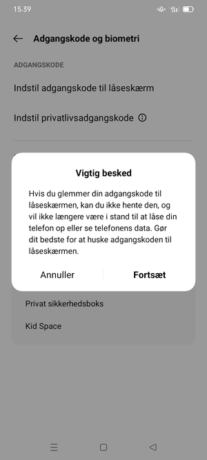 Vælg Fortsæt
