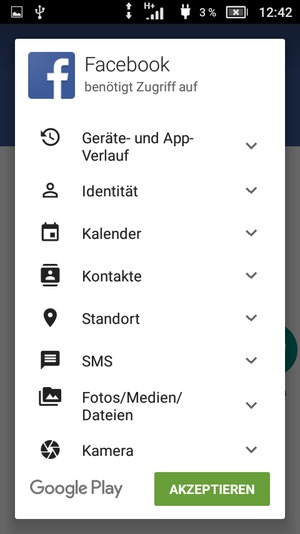 Wählen Sie AKZEPTIEREN