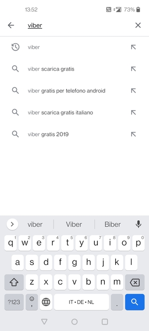 Inserisci il nome dell'app e seleziona Ricerca