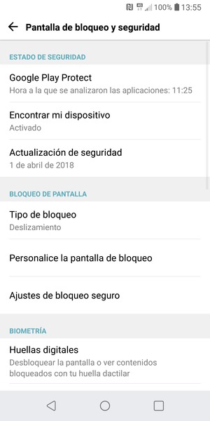 Seleccione Tipo de bloqueo