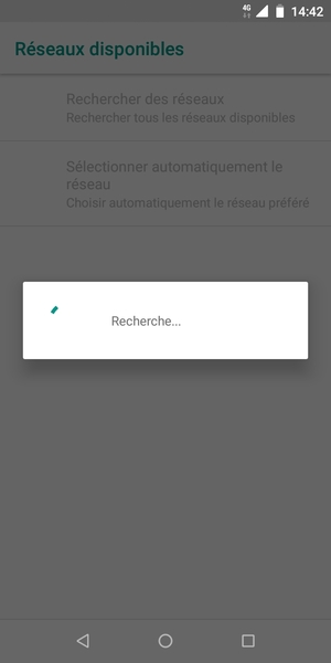 Veuillez attendre la fin de la recherche