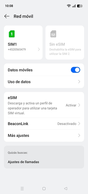 Seleccione  eSIM