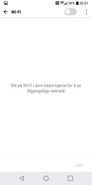 Slå på Wi-Fi