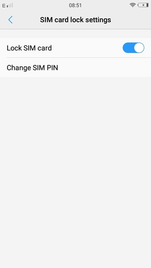 Select Change SIM PIN