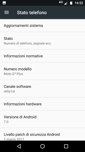 Seleziona Aggiornamenti sistema