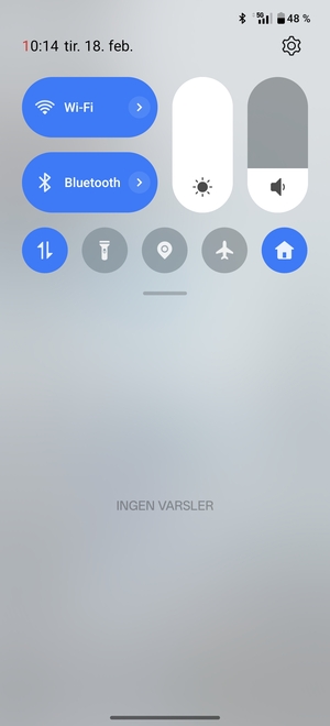 Dra ned toppmenyen igjen