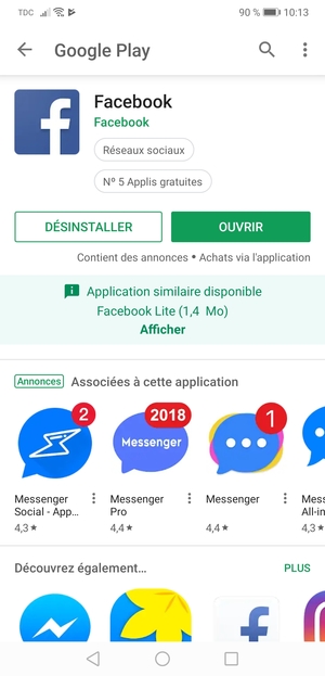 Sélectionnez OUVRIR