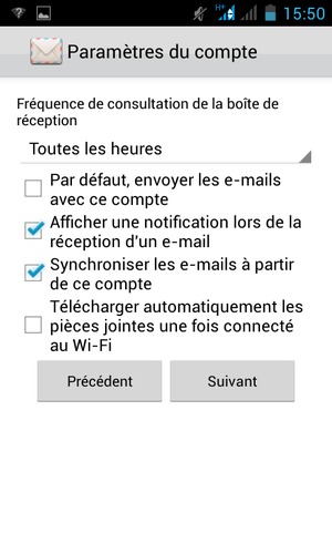 Sélectionnez Suivant