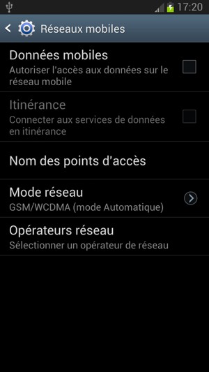 Sélectionnez Nom des points d'accès
