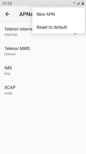 Select New APN