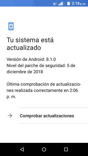 Seleccione Comprobar actualizaciones