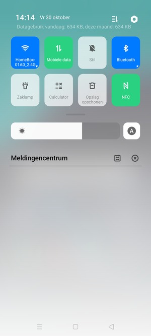 Schuif naar beneden in het bovenste menu opnieuw