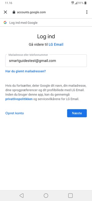 Vælg Næste