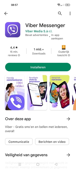 Selecteer Installeren