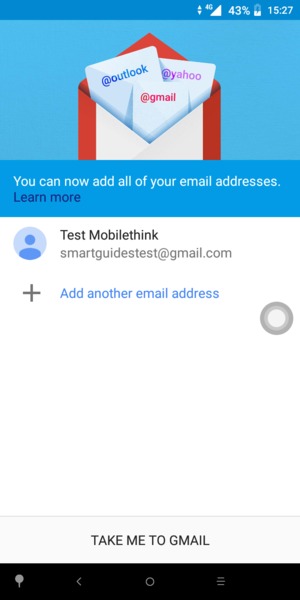 Select TAKE ME TO GMAIL