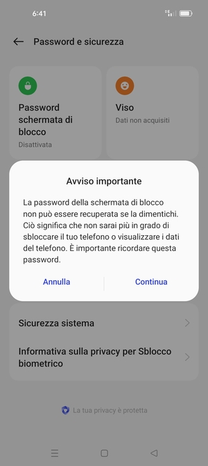 Seleziona Continua