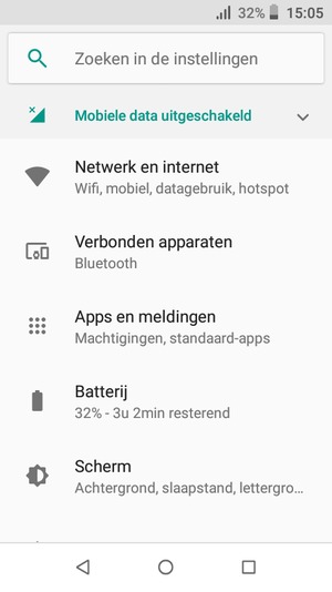 Selecteer Netwerk en internet
