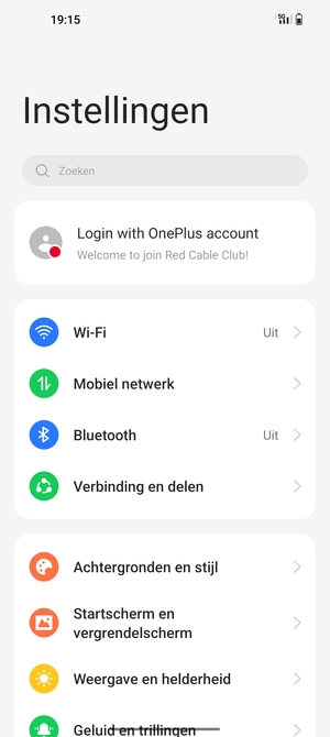 Selecteer Wi-Fi
