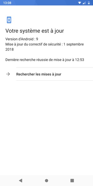 Sélectionnez Rechercher les mises à jour